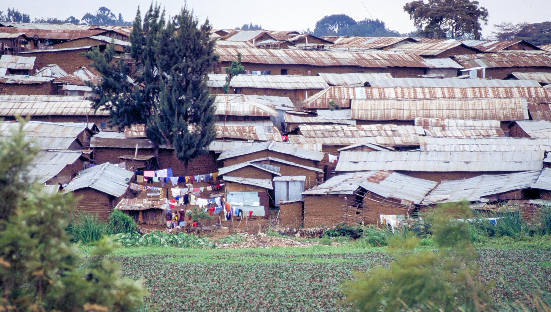 Lo slum di Kuwind a Nairobi: non è l'unico