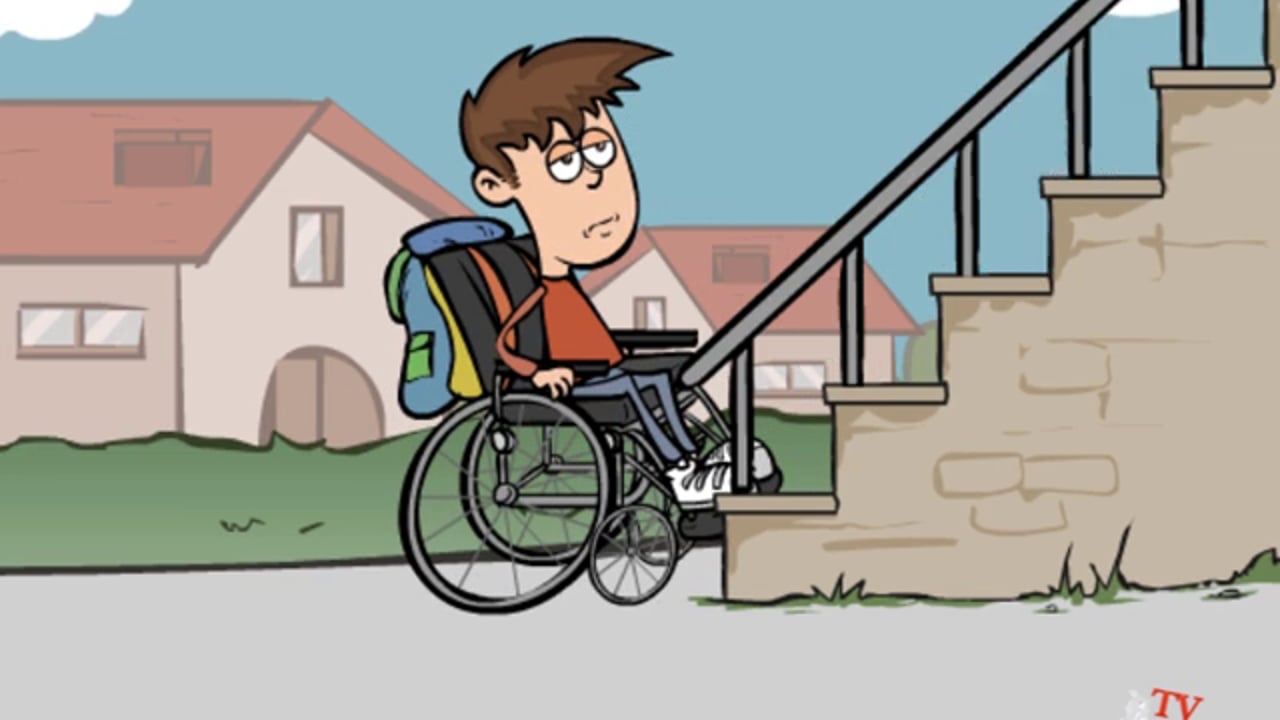 Cartone animato sul rispetto della disabilità