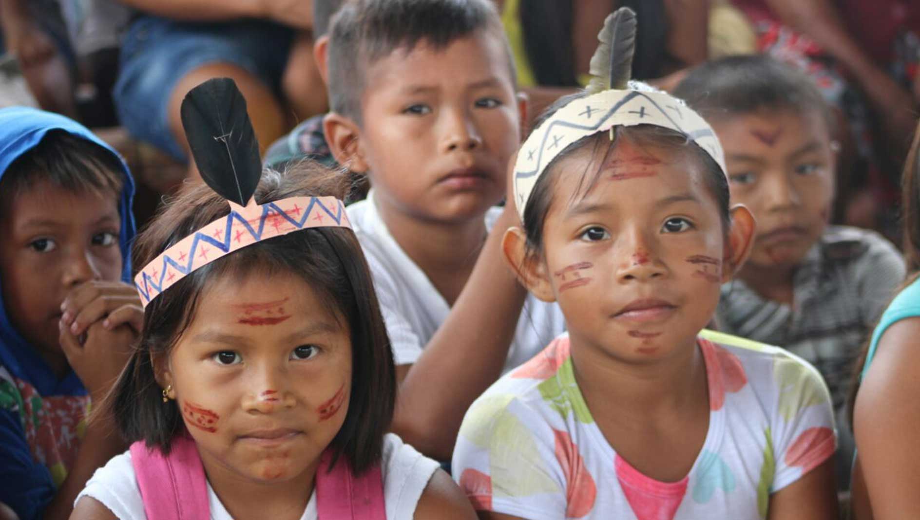 Bambini nella missione salesiana di Iauaretè