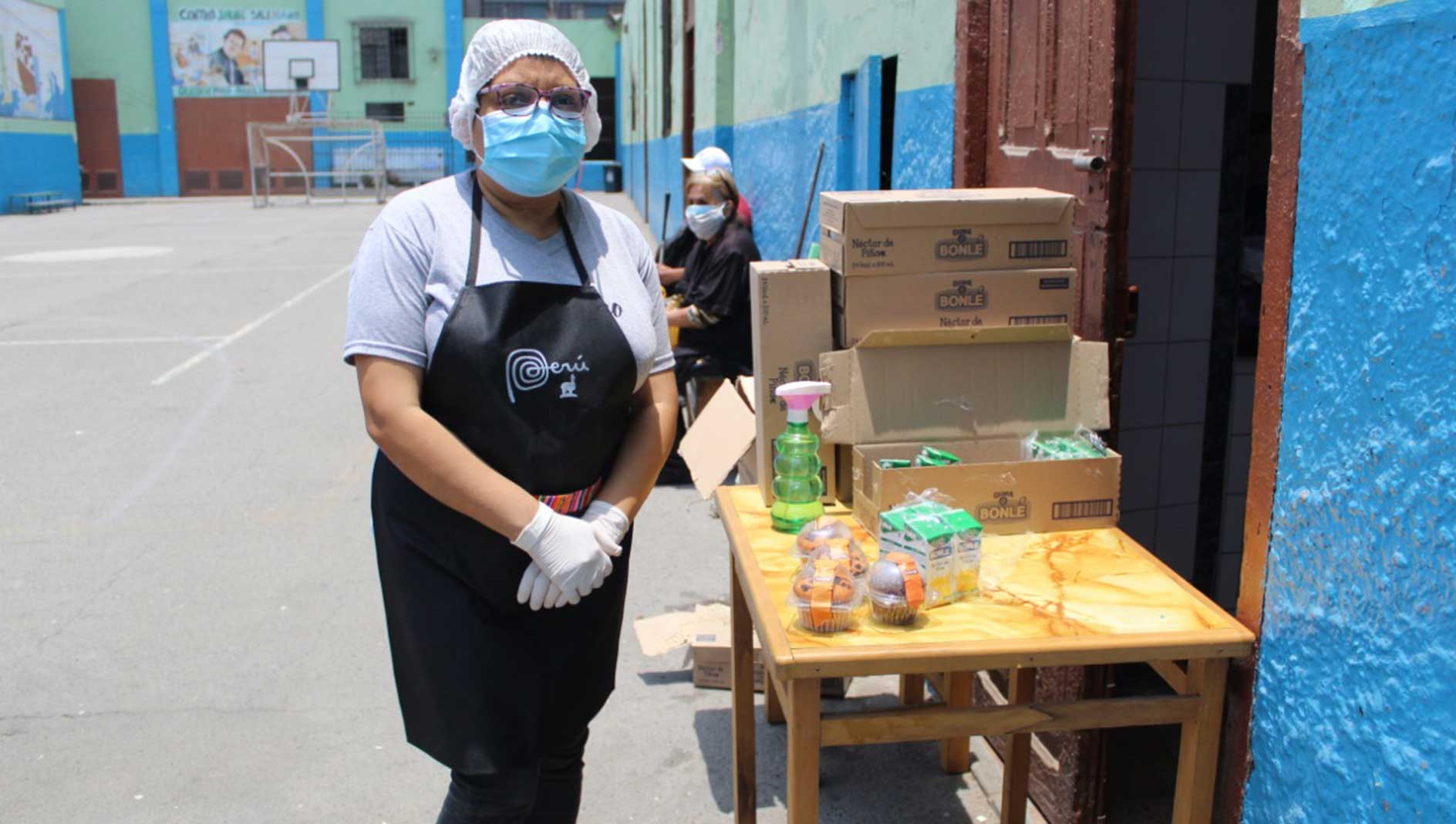 Distribuzione di cibo in Perù durante la pandemia da Covid-19