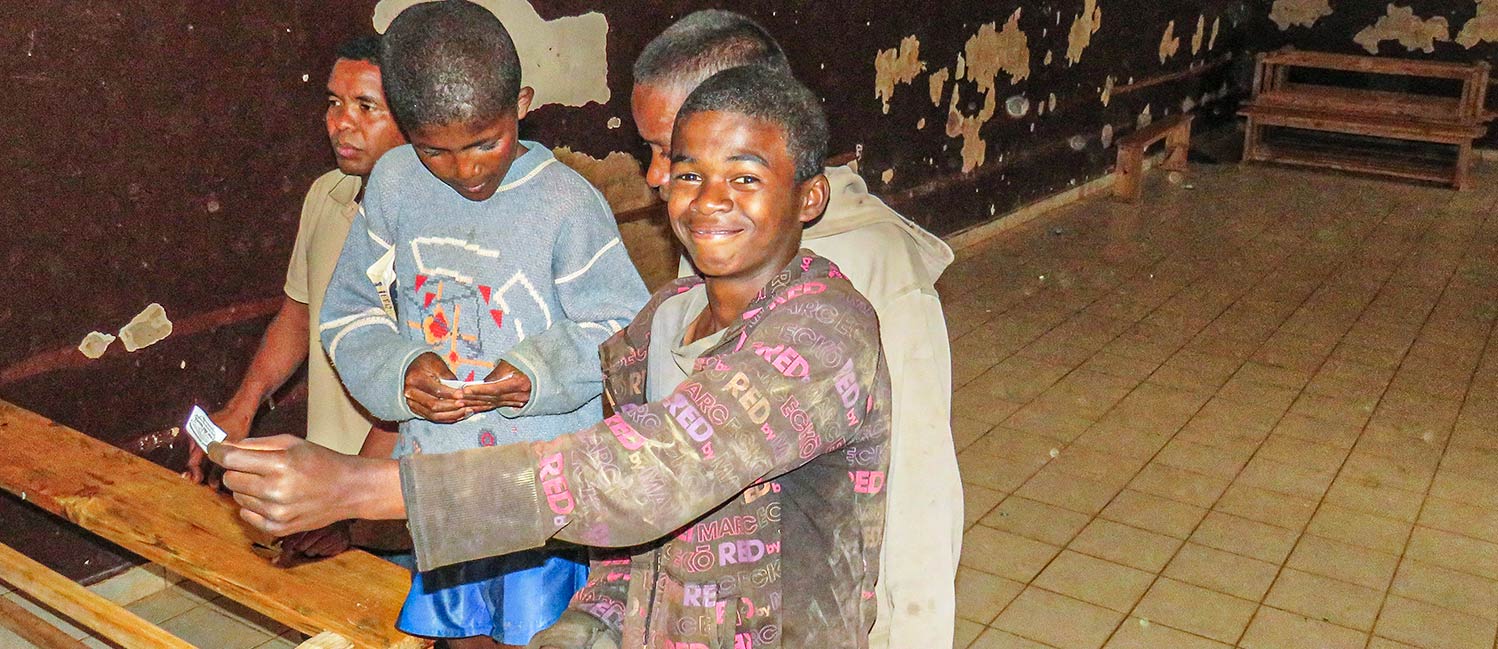 Ragazzi del centro rieducativo salesiano di Anjamasina Madagascar