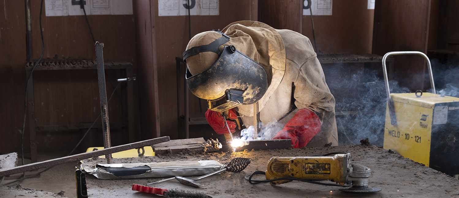 Un ragazzo del centro professionale di Benguela