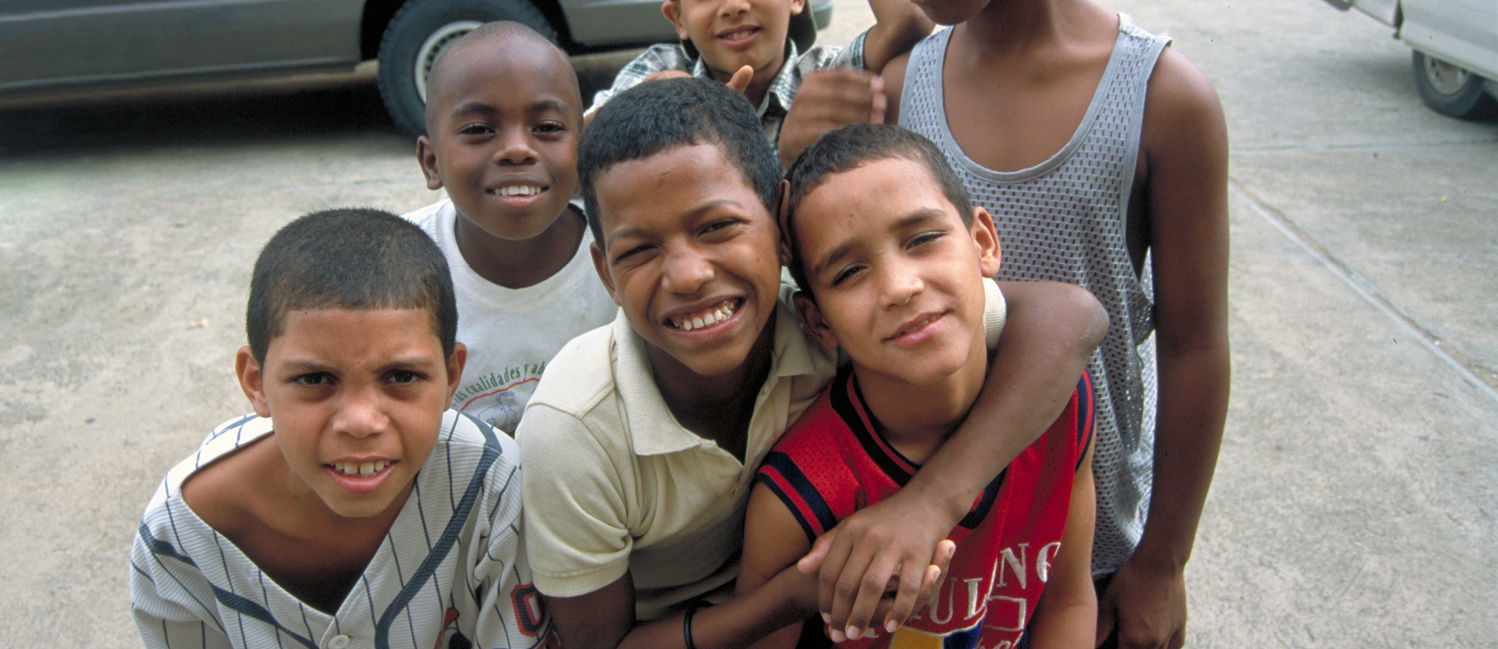 Un gruppo di bambini della Rep. Dominicana
