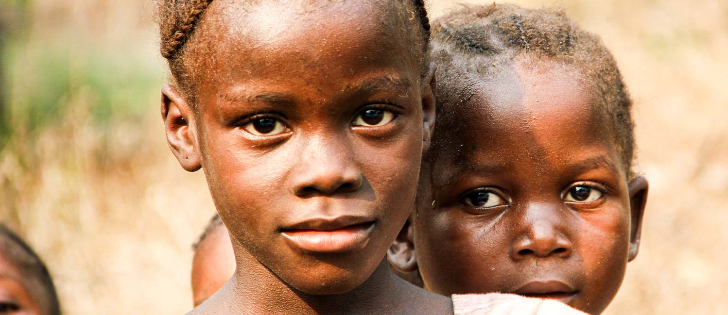 Due bimbi della Sierra Leone