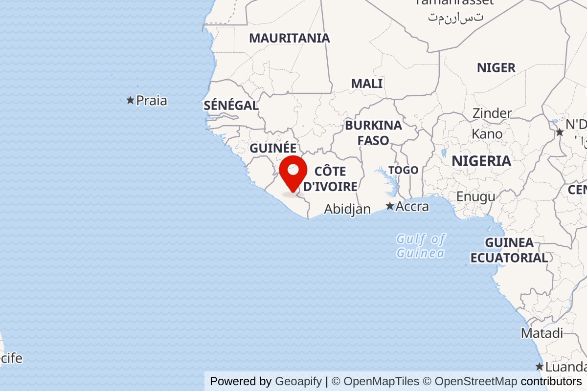 Mappa Tappita Liberia