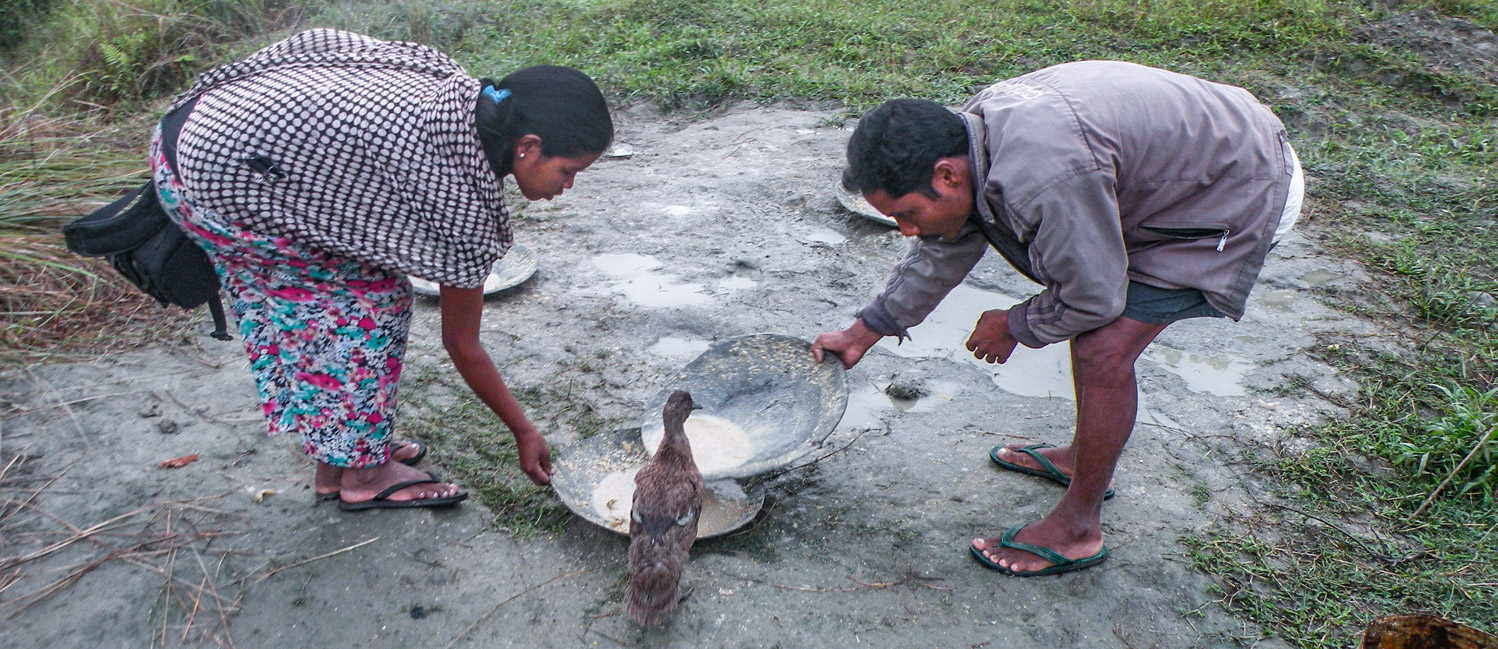 La comunità di Jorhat beneficiari del progetto