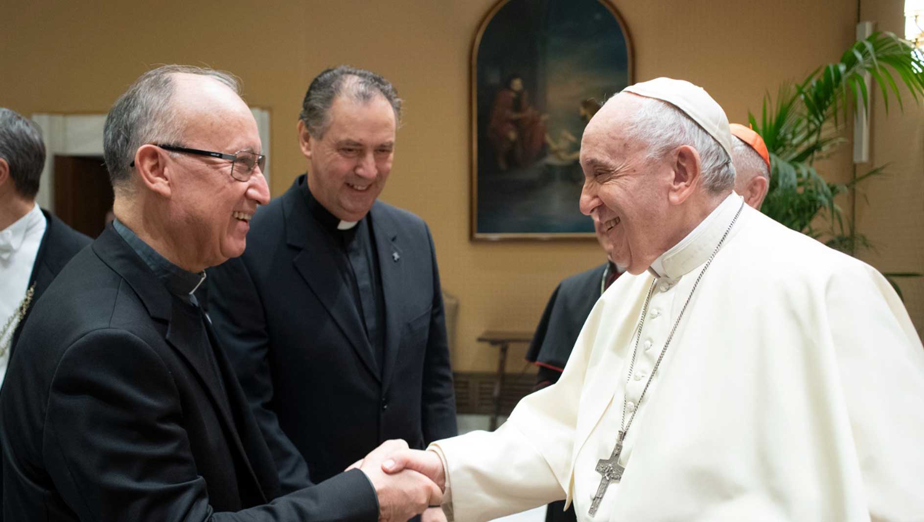 Papa Francesco e don Daniel Presidente di Missioni Don Bosco