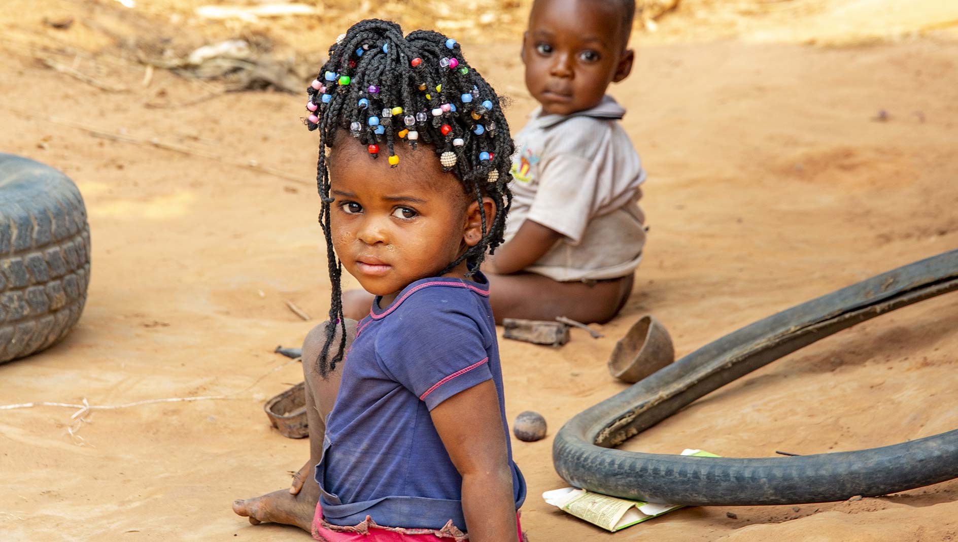 Bambini nella missione di Mbuji Mayi